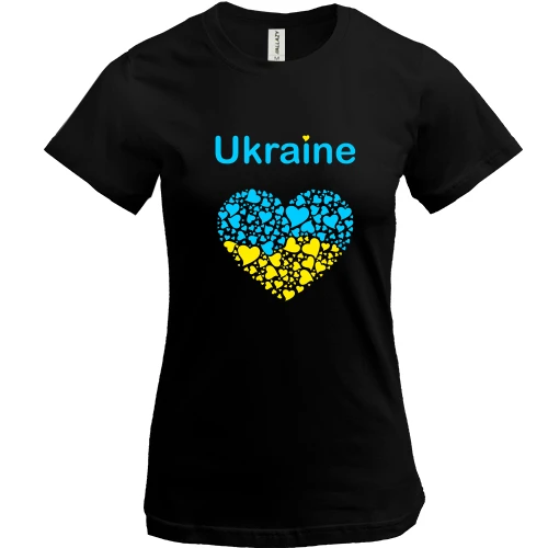 Жіноча футболка Ukraine - серце
