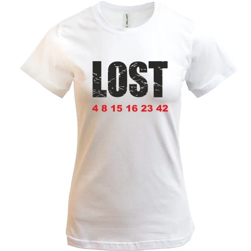 Женская футболка, Белый, Lost