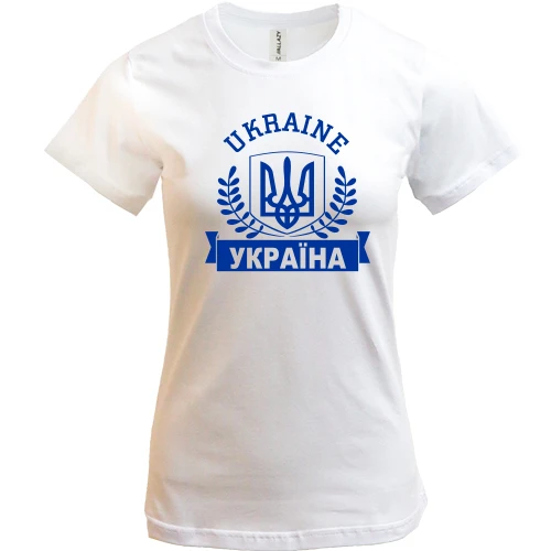 Жіноча футболка, Білий, Ukraine - Україна
