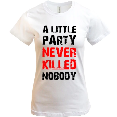 Жіноча футболка, Білий, A little party
