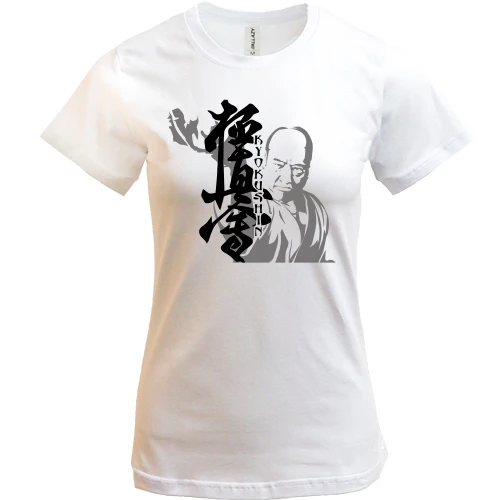 Женская футболка, Белый, Kyokushin