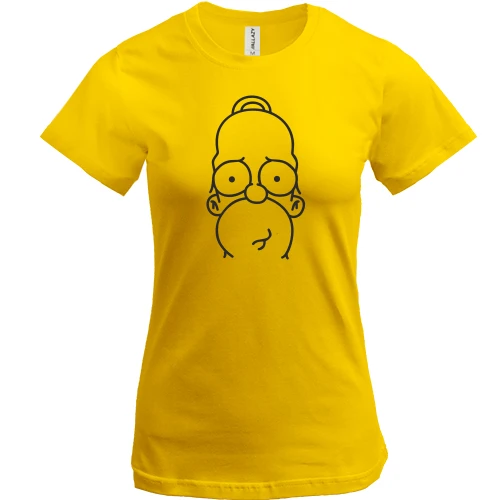 Жіноча футболка, Жовтий, Simpson