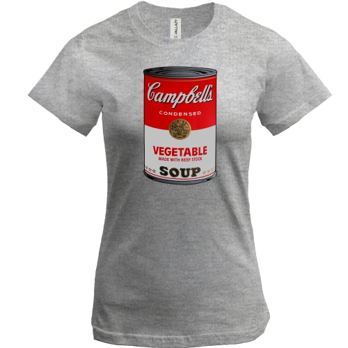 Женская футболка с Campbell's soup