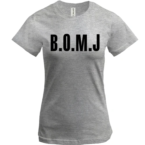 Жіноча футболка з логотипом B O M J