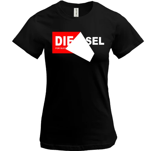 Жіноча футболка з написом Diesel
