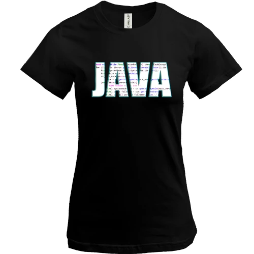Жіноча футболка для програміста JAVA