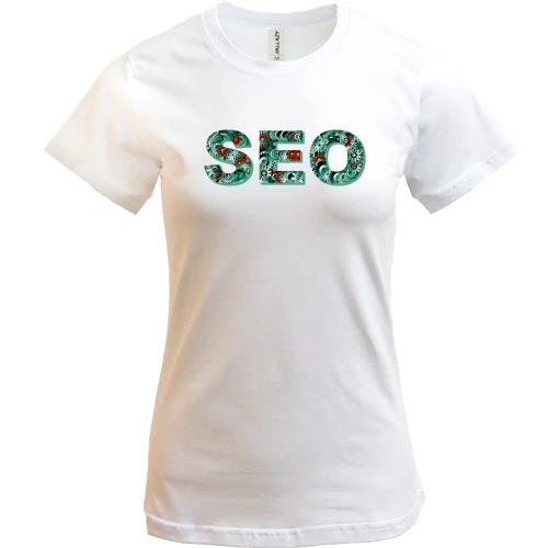 Женская футболка, Белый, SEO (2)