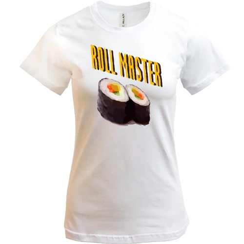 Жіноча футболка, Білий, для сушиста "Roll master"