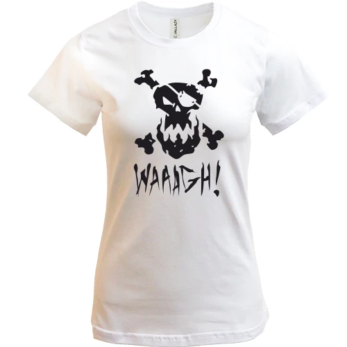 Жіноча футболка, Білий, Waaagh!