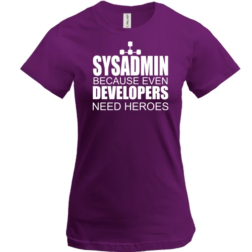 Жіноча футболка Sysadmin