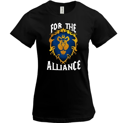 Женская футболка For the alliance