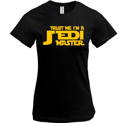 Женская футболка Jedi master