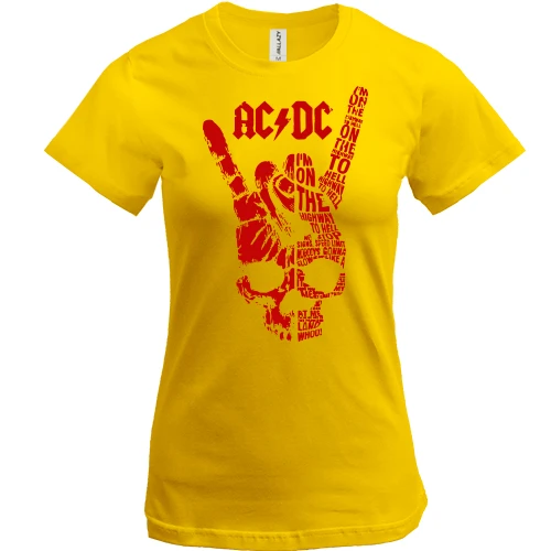 Жіноча футболка AC DC череп