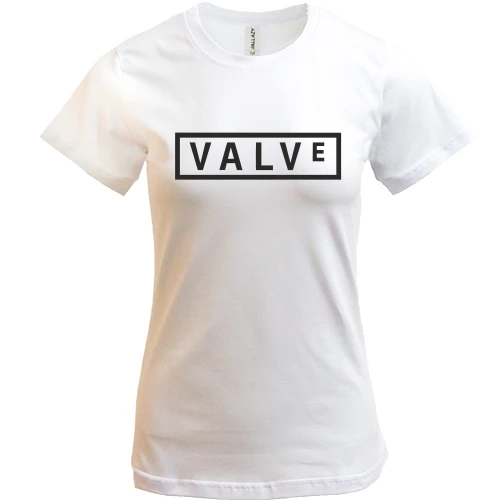 Женская футболка, Белый, Valve