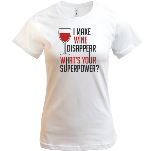 Женская футболка Wine Вино