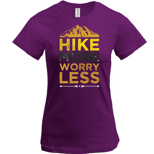 Женская футболка Hike more worry less