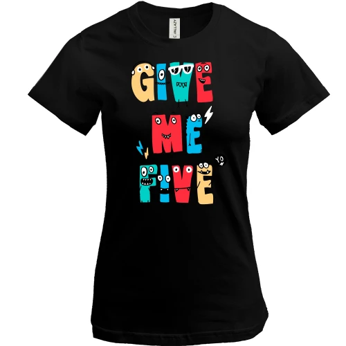 Женская футболка Give me five
