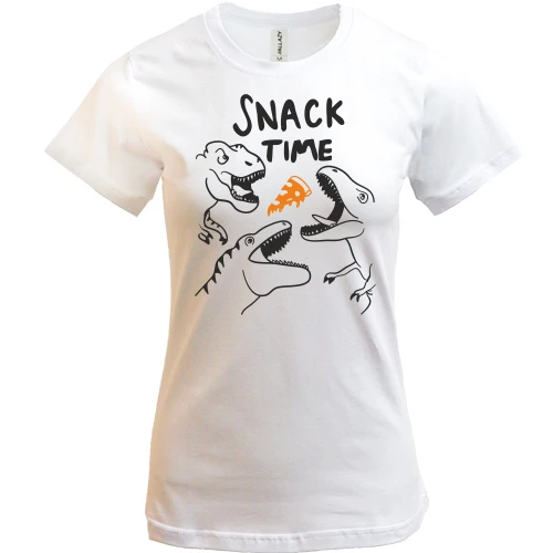 Женская футболка Snack time