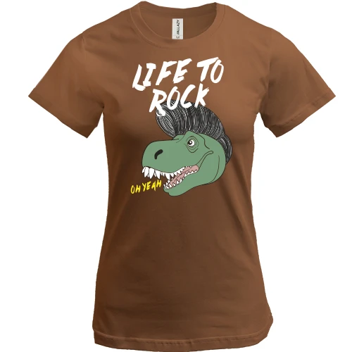 Женская футболка Life to rock