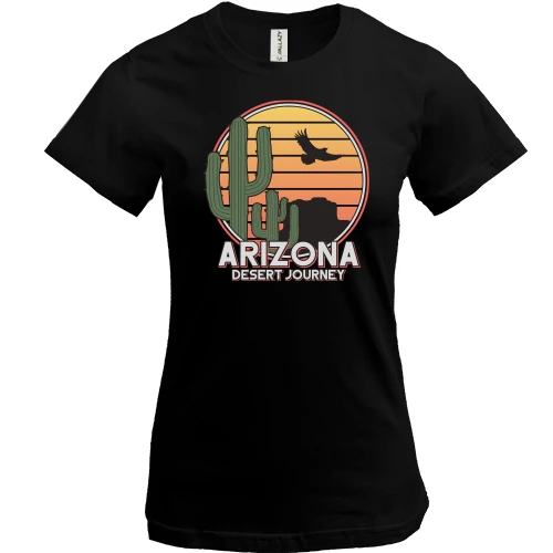 Женская футболка, черный, Arizona Desert Journey