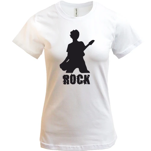 Жіноча футболка, Білий, Rock (5)