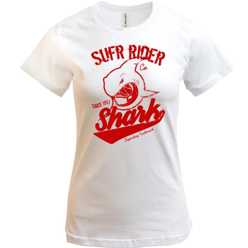 Женская футболка Surf Rider Shark