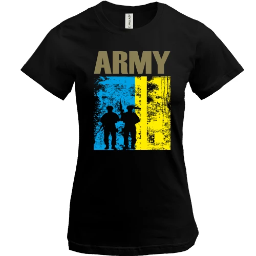 Жіноча футболка, Чорний, UA ARMY