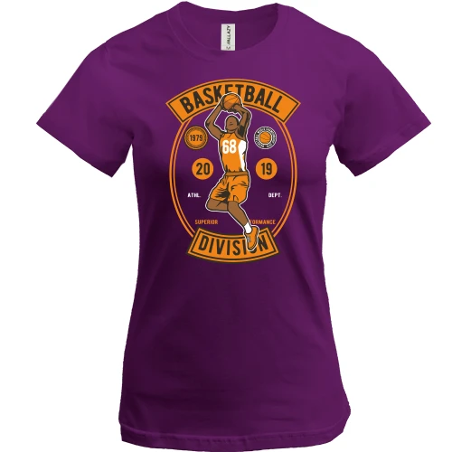 Женская футболка Basketball division