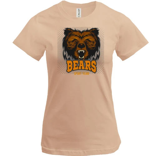 Женская футболка, Белый, Bears Sport Team