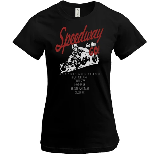 Женская футболка, Черный, Speedway