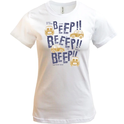 Женская футболка Beeeep!