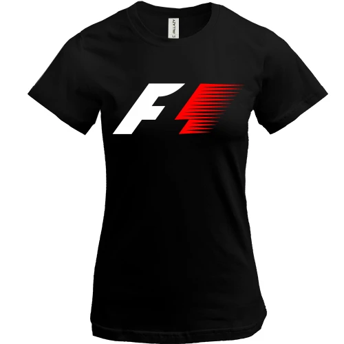 Женская футболка, черный, Formula F-1