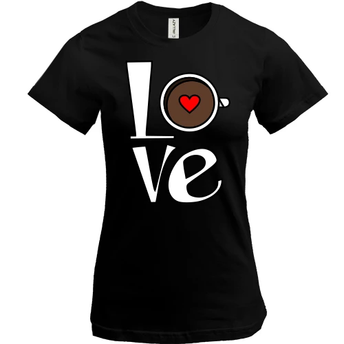 Женская футболка Love Coffee