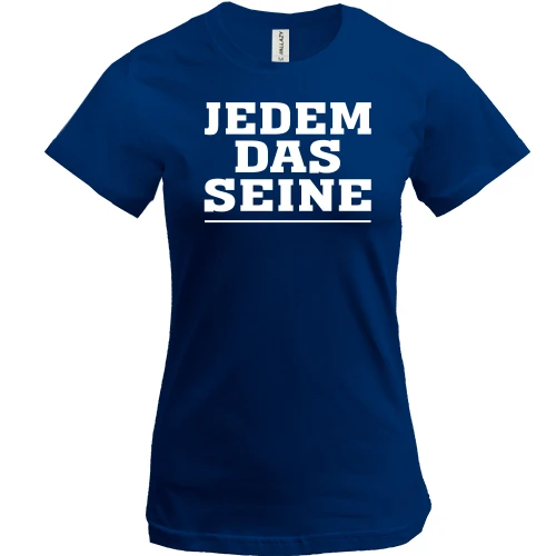 Женская футболка, Синий, JEDEM DAS SEINE