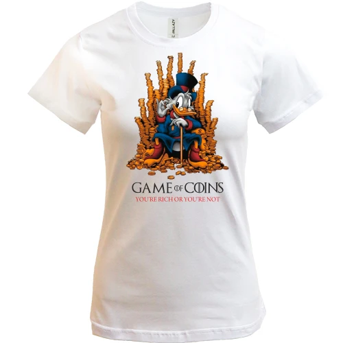 Женская футболка Game of coins