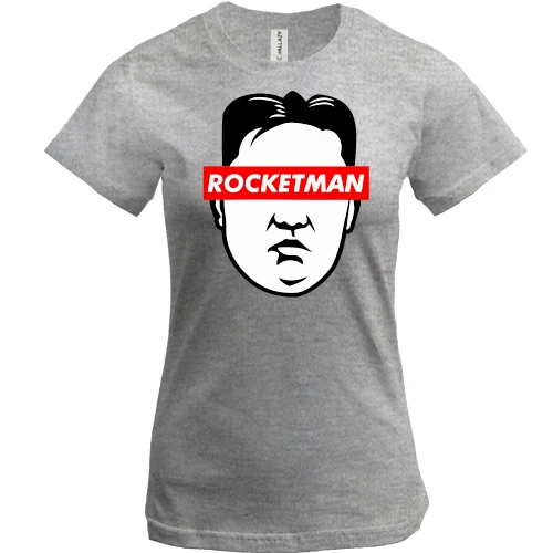 Жіноча футболка, Сірий меланж, Rocketman