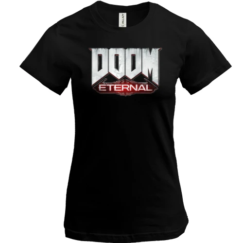 Женская футболка, Черный, Doom Eternal
