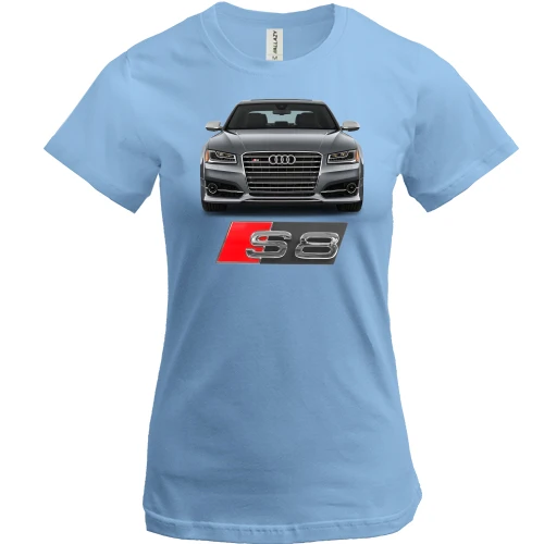 Жіноча футболка, Синій, Audi S8