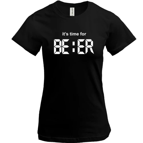 Жіноча футболка It's time for BEER