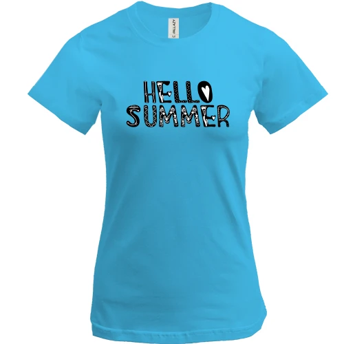 Женская футболка HELLO SUMMER