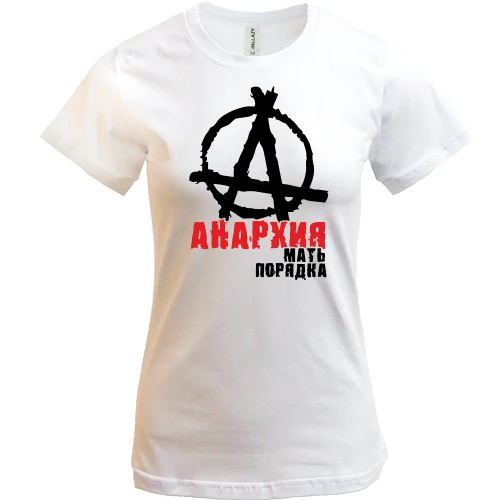Женская футболка Анархия мать порядка