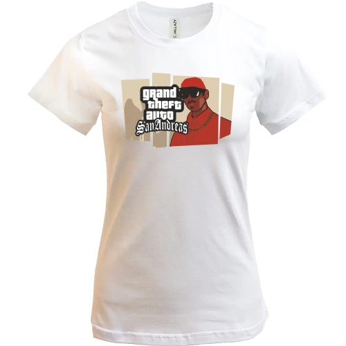 Женская футболка, Белый, Grand Theft Auto San Andreas