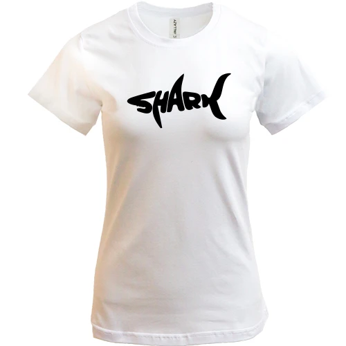 Жіноча футболка Shark word
