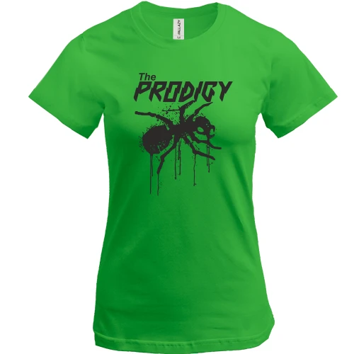 Жіноча футболка, зелений, the Prodigy.
