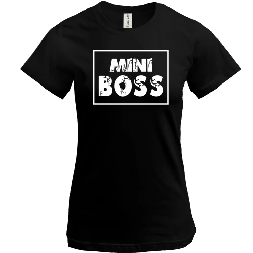 Женская футболка, Черный, mini BOSS