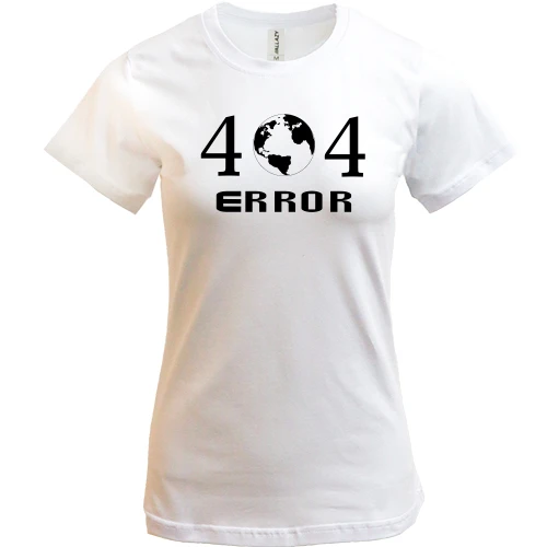 Женская футболка 404 ERROR