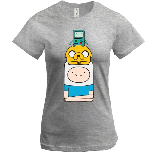 Жіноча футболка Adventure time pyramid