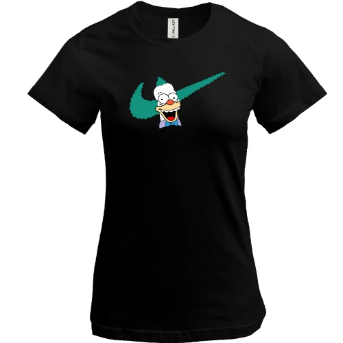 Жіноча футболка, Чорний, Krusty the Clown Nike