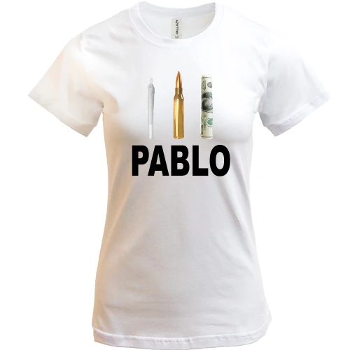 Женская футболка, Белый, PABLO