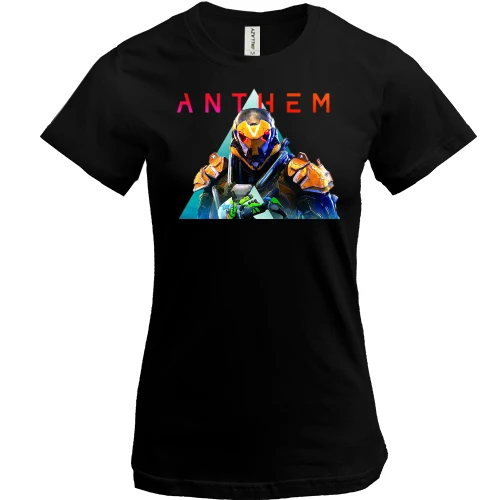 Женская футболка, Черный, Anthem
